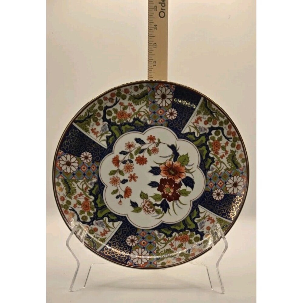 Antique Medallion Chinese Export Famille Rose Floral Plate TOYO - Picture 3 of 4
